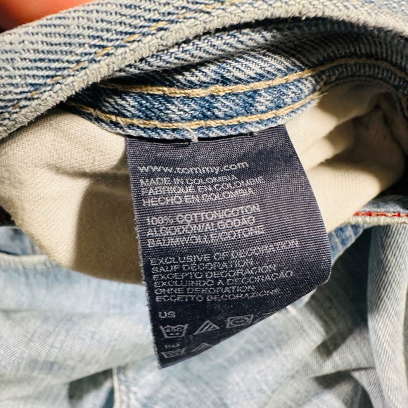 Tommy Hilfiger Light Blue Vintage Jeans 100% Cotton Womens 14 Reg 34 x 30 - Picture 5 of 9